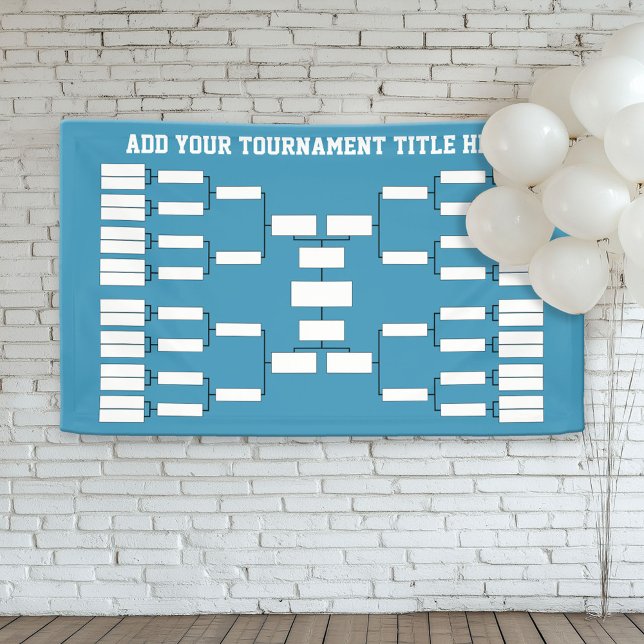 Sports Tournament Bracket - can change back color Banner (Custom Tournament Bracket Banner)