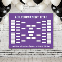 Sports Tournament Bracket - Purple 32 teams