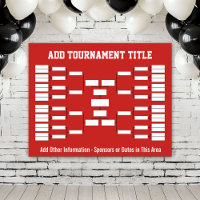 Sports Tournament Bracket Red