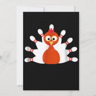 sports turkey and bowling  -  thanksgiving save the date
