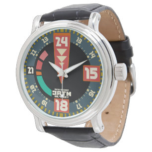 Sports vintage aviator military style watch