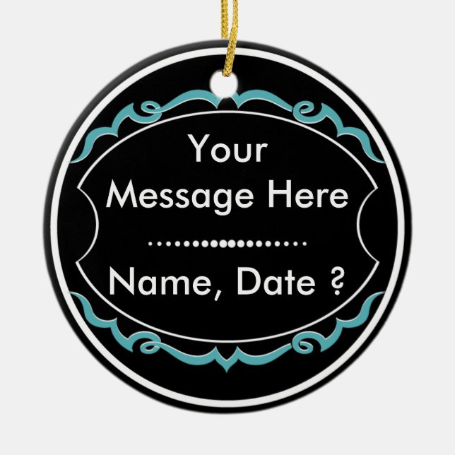 Sports Volunteer Award Ceramic Tree Decoration (Front)