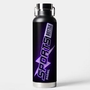 Sports Water Bottle 946 ml – Violet and Black Desi