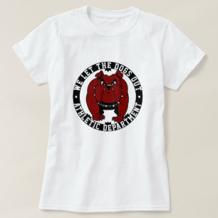 Sports We Let The Dogs Out Athletic Bulldog Mascot T-Shirt