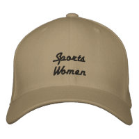 Sports Women Text Name Flexfit Wool Khaki Colour