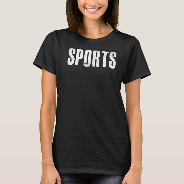 SPORTS Word Go Team Humour T-Shirt (Front)