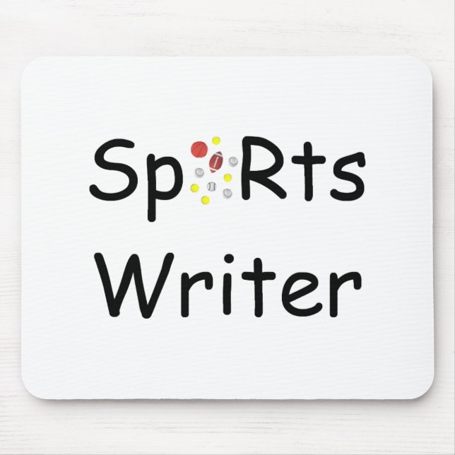 Sports Writer Mousepad (Front)
