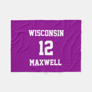 Sports Your Own Dark Magenta Fleece Blanket