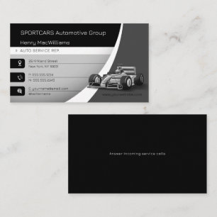 Sportscars   Auto service Business Card