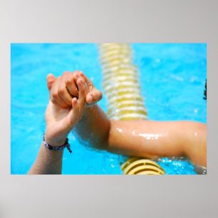 Sportsmanship handshake poster