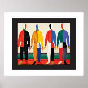 Sportsmen by Kazimir Malevich Poster