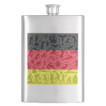 Sportwelt Flachmann with Germany flag
