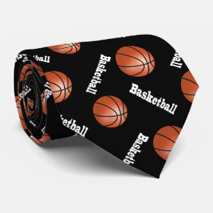 Sporty Basketball    Changeable Background Colour Tie