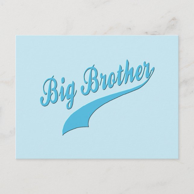 Sporty Big Brother Postcard (Front)