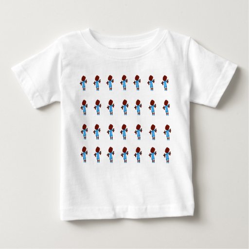 Sporty Blue and Brown Boys T-shirt