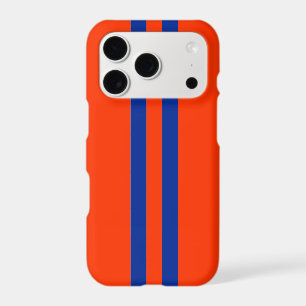 Sporty Blue and Orange Stripes pattern
