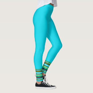 Sporty Blue Leggings
