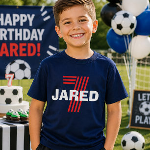 Sporty Boys Seventh Birthday  T-Shirt