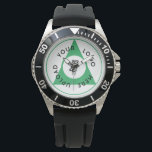 Sporty Business Logo Statement Watch<br><div class="desc">This customisable, sporty, small business logo watch is the perfect accessory for any business owners looking to make a statement. This sleek and stylish timepiece features a bold face that can be customised with your very own business logo. This watch is not just a functional timepiece, it's a powerful tool...</div>
