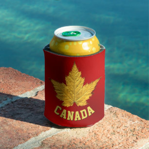 Sporty Canada Souvenir Can Cooler Personalised