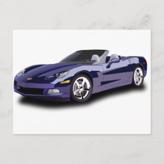 Sporty Car Postcard