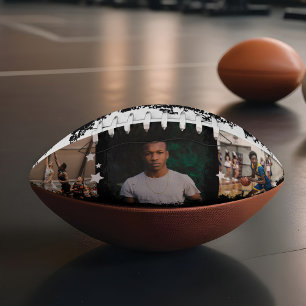 Sporty Custom Player Name & Number 3 Photo Collage American Football