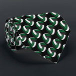 Sporty Dark Green, Black and White Volleyball Tie<br><div class="desc">Men's Tie. ⭐ 100% Customisable. If you need further customisation, please click the "Customise it" button and use our design tool to resize, rotate, change colours, add text and more. Made with high resolution vector and/or digital graphics for a professional print. NOTE: (THIS IS A PRINT. All zazzle product designs...</div>