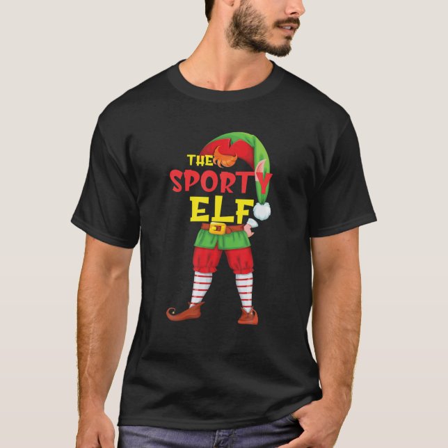 SPORTY Elf Family Christmas Gift - Funny Gift Paja T-Shirt (Front)