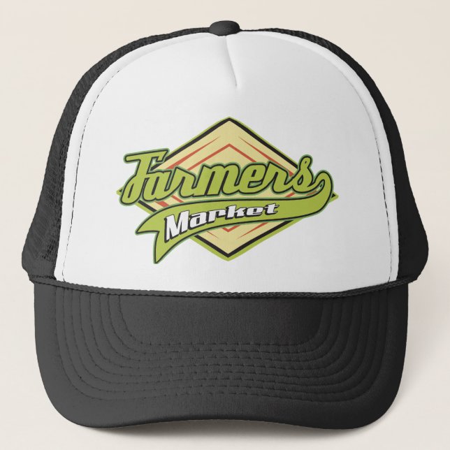 Sporty Farmers Market Trucker Hat (Front)