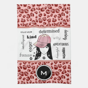 Sporty & Girly Cool Leopard Sports/Gym Towel