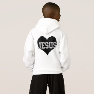 sporty heart JESUS lettering  