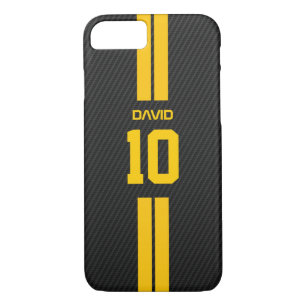 Sporty Jersey Gold Stripes iPhone 7 Case