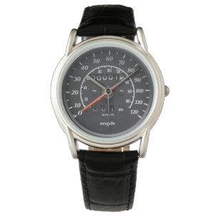 Sporty Motorcycle Gauge 001 MPH Watch