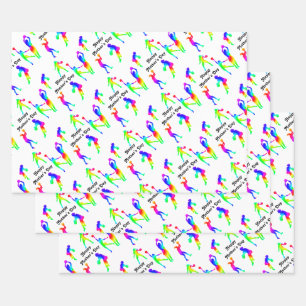 Sporty Mum Happy Mother's Day Wrapping Paper Sheet
