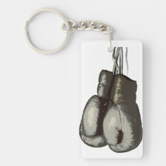 Sporty Old Boxing Gloves Key Ring