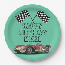Sporty Race Car Birthday Personalised