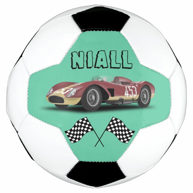 Sporty Race Car  Football (Front)