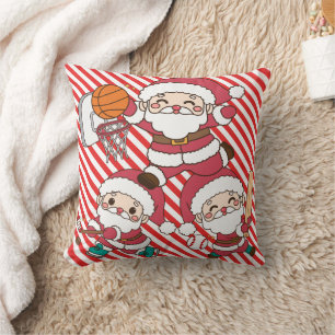 Sporty Santa Cushion