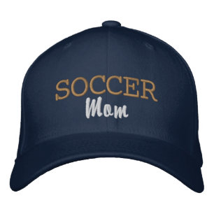 Sporty Soccer Mum Embroidered Baseball Cap