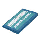 Sporty Stripes Personalised Kids Boys Wallet