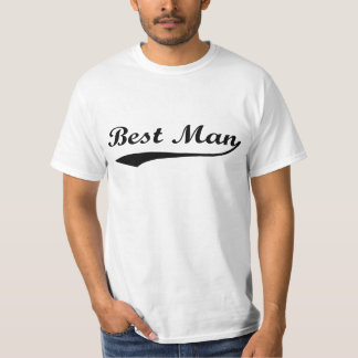 Sporty swash Best Man Black T-Shirt