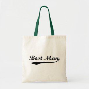 Sporty swash Best Man Black Tote Bag