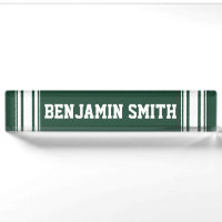 Sporty Team Jersey Stripes with Custom Name