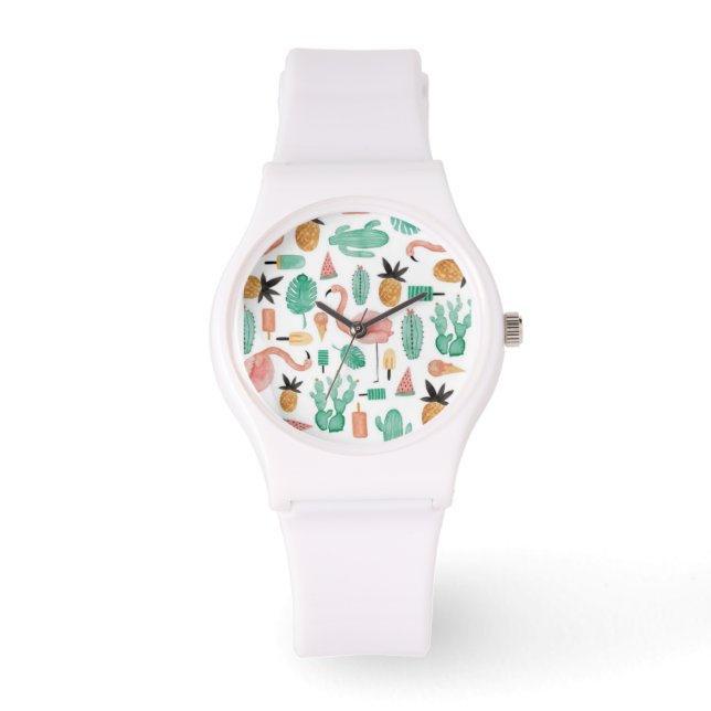 Sporty Watch Summer Print Girl Woman (Front)