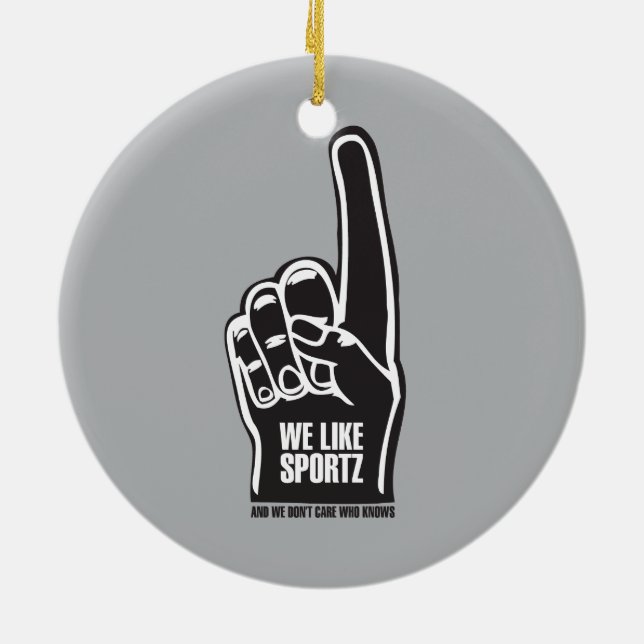 Sportz 2 ceramic tree decoration (Back)