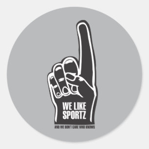 Sportz 2 classic round sticker