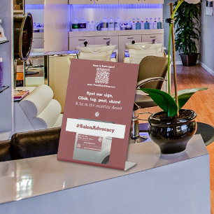 Spot, Click, Tag, Post, Share! Pedestal Sign