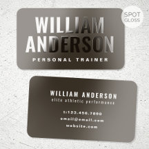 Spot Gloss Personal Trainer Minimalist Deep Brown