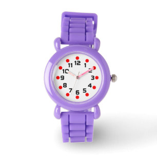 Spot Markers - Red and Black on White Watch
