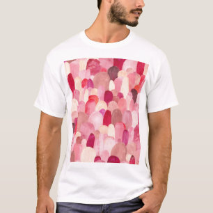 Spot Medley: Pink-Red Textile Dream. T-Shirt